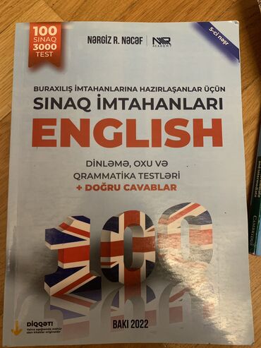Тесты: Salam, bu kitabi satiram, hec istifade olunmayib, ici temizdir