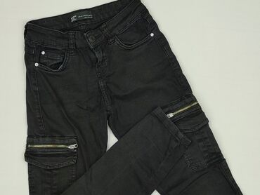 legginsy z suwakiem: Bershka, Jeansy damskie, rozmiar 2XS