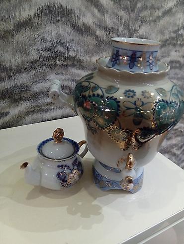 su krani: Çay dəsti, rəng - Ağ, Farfor — 1