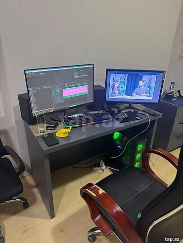 Ofis dəst mebeli: Çox az işlənmiş yüksək keyfiyyətli ofis mebeli. Divan, TV-stend, iclas — 9