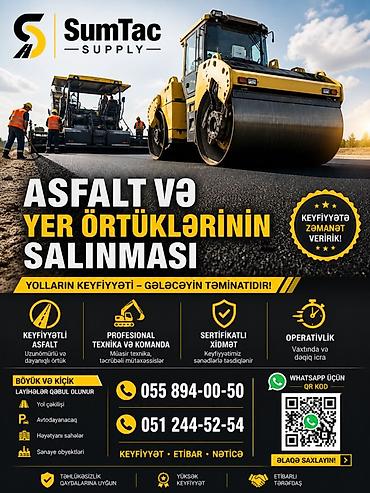 наливной пол баку цена: SumTac Supply – Asfalt və yer örtüklərinin salınması xidməti - — 1