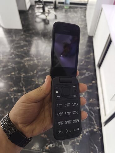 telefon gəncə: Nokia 2760 Flip, < 2 GB Memory Capacity, rəng - Qara, Zəmanət, Düyməli, İki sim kartlı