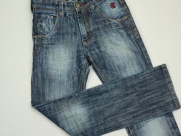 spodnie garniturowe chłopięce 152: Spodnie jeansowe, Next, 12 lat, 152, stan - Dobry