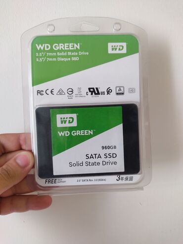 hard disk temiri: SSD disk Western Digital (WD), 1 TB, Yeni