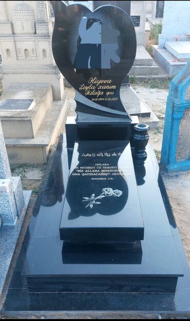 Dekorativ daşlar: Qəbirüstü abidə və məzar daşları – fərdi dizayn və oyma yazılar - — 28