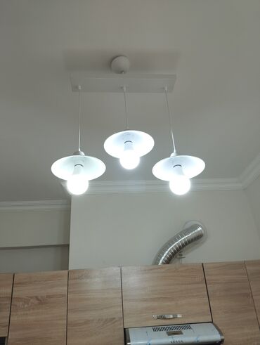 led lent: Led Çılçıraq, 3 lampa, Metal