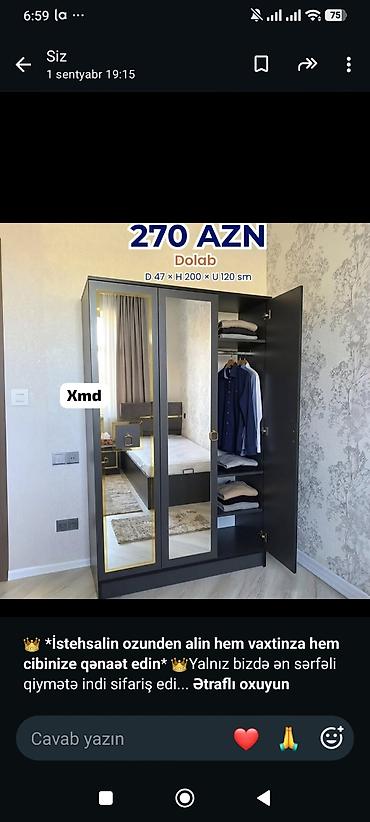 mebel skaf: 👑 **İstehsalin ozunden alin hem vaxtinza hem cibinize qənaət edin** — 1