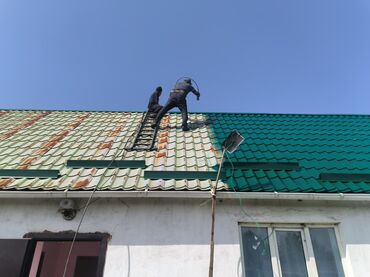 помощник кондитера бишкек: Покраска крыши фасад, ворот ангар, больших территорий