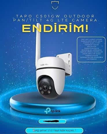 Kamera "TP-Link TAPO C501GW 4G LTE 🔹 Evinizi və iş yerinizi 7/24