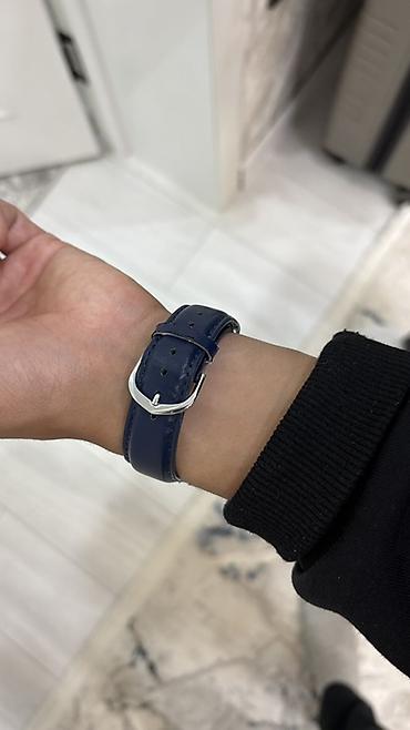 Классические часы: Наручные часы Casio с синим циферблатом и кожаным ремешком - — 1