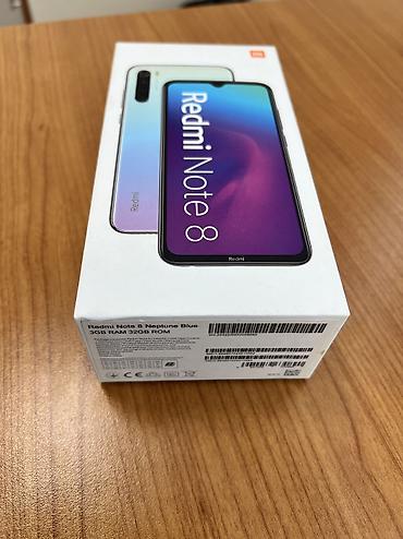 redmi note 8 kabroları: Redmi Note 8, 32 GB, rəng - Mavi, Barmaq izi — 6