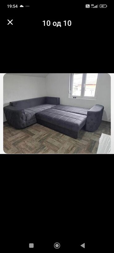 Ugaone garniture: Garniture čest 270× 180 zicano jezgro razvlace se za spavanje — 2