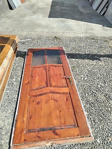 pancara: Taxta giriş/otaq qapıları - Material: tam taxta (şam/kətan — 1