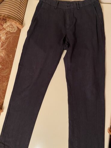 Верхняя одежда: Полуклассические Мужские брюки, Massimo Dutti, L (EU 40), цвет - Черный