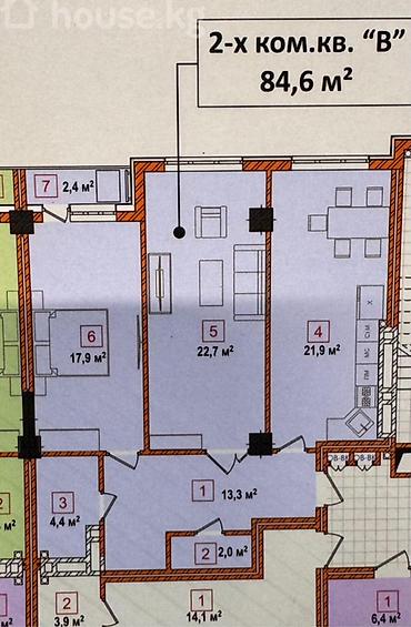 Новостройки от застройщика: Построен, Элитка, 2 комнаты, 85 м² — 6