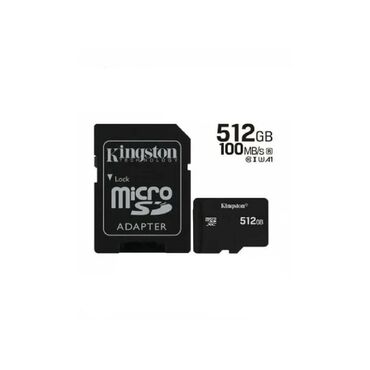 Другие аксессуары для мобильных телефонов: Продаю micro SD флешку Kingson на 512 gb с адаптером Новая