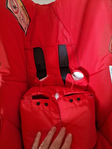 Avtokreslolar: Qırmızı rəngli uşaq avtomobil oturacağı (beşik tipli, daşıma — 6