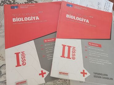 biologiya 10: Biologiya test toplusu 1 ve 2 ci hisse . Ikisi birlikde 10 azn