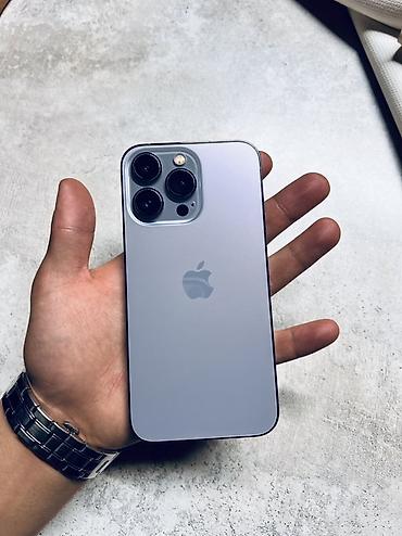 Apple iPhone: IPhone 13 Pro, Б/у, 256 ГБ, Sierra Blue, Зарядное устройство, Чехол, Кабель, 75 % — 1
