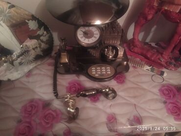 Digər dəstlər və servizlər: Kolleksiya dekor əşyaları və retro telefon saat - Mis və keramikadan — 7