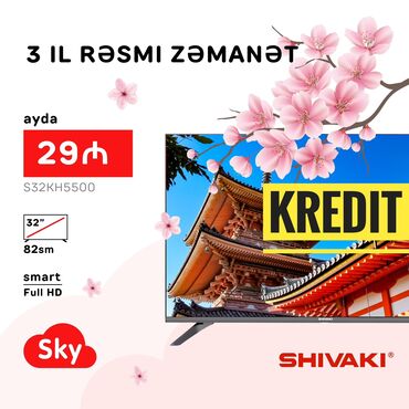 samsung tv ölçüleri: Yeni Televizor Shivaki 32" FHD (1920x1080), Pulsuz çatdırılma