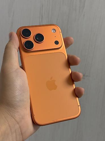 IPhone 17 Pro, Б/у, 256 ГБ, Оранжевый, Защитное стекло, Чехол, 98 %