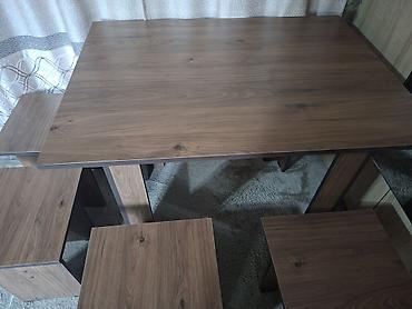 silver kitchen: Кухонный стол и стул, Новый, Самовывоз, Платная доставка, цвет - Коричневый — 5