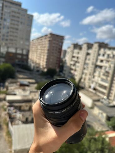 canon 24 70mm: 75-300mm canon fotoaparat lənsi yeni kimidir, heç bir problemi yoxdu