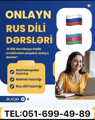 Avto xidmətlər: Xarici dil kursu, Rus dili, Uşaqlar üçün, Abituriyentlər üçün