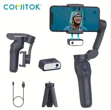 telfonlar quba: Stablizator üz izləmə COMITOK L7C ağıllı 3 öbürəkli tutacaq gimbalı