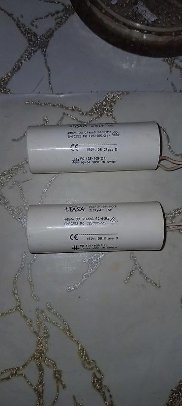 датчик катализатора: LIFASA 25 µF ±5% start/işlətmə kondensatorları - Model: LIFASA 252/1P — 2