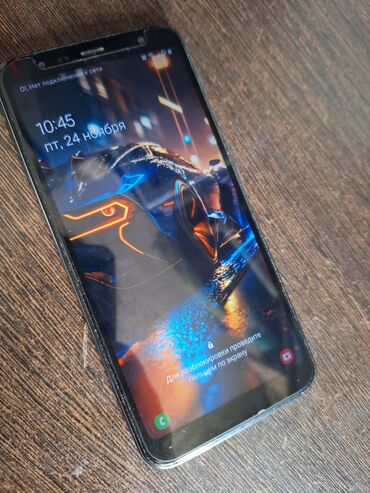 телефон j6: Samsung Galaxy J6 Plus, Б/у, 32 ГБ, цвет - Черный, 2 SIM