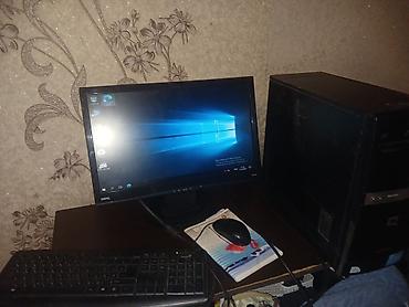 Masaüstü kompüterlər və iş stansiyaları: Masaüstü kompüter seti – Compaq sistem bloku + BenQ monitor + — 3