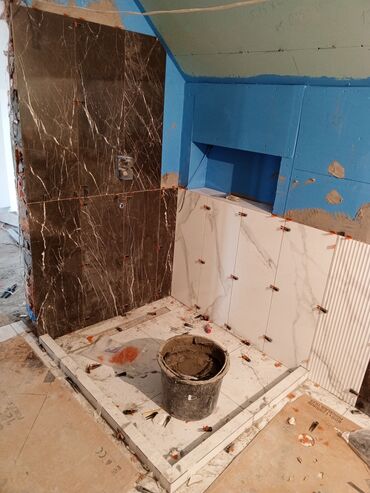 Plitə işləri: Xidmət: Hamam/tualet üçün istilikli döşəmə və kafel-metlax işləri — 20