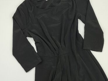 czarna sukienki midi z rozcięciem: Dress, M (EU 38), Mango, condition - Very good