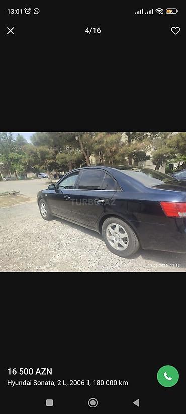 mustan: Hyundai Sonata: 2 l | 2006 il Sedan — 8