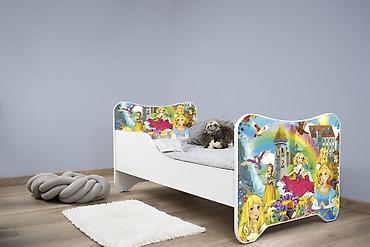 kofercic za devojcice: Krevet za decu sa dušekom 140x70 cm – Happy Kitty Princess (Šifra: ) — 1