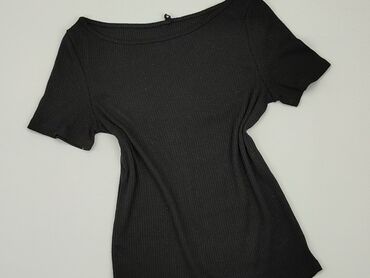 czarne bluzki z tiulowymi rękawami: Blouse, SinSay, M (EU 38), condition - Fair