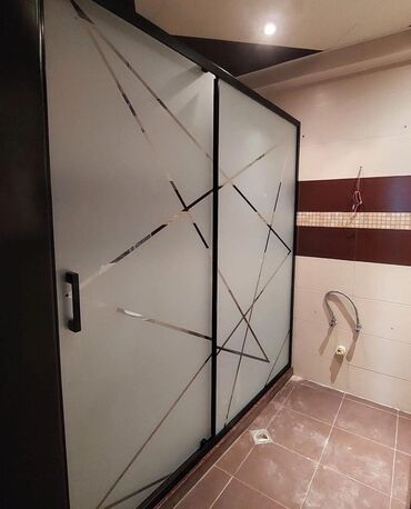 Duş kabinaları, arakəsmələr: Yeni Üstü açıq kabina, Düzbucaqlı, Pulsuz çatdırılma — 5