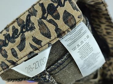 leopard jeans: Jeansy damskie, rozmiar S — 4