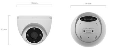 видеокамера купольная: Wi-Fi IP-камера, конструкция: купольная, беспроводная, вне помещения