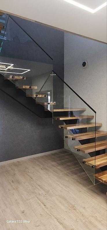 Готовые перила: Готовые перила, Материал: Стекло, Для лестницы — 16