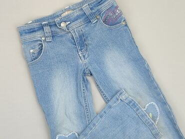 spodnie z szerokimi nogawkami jeansy: Jeans, 4-5 years, 110, condition - Good