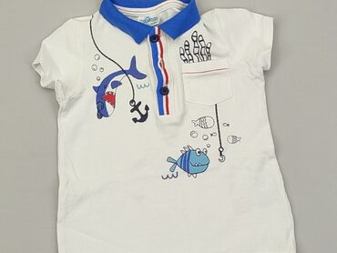 koszulka na ramiączkach biała: Koszulka, So cute, 1.5-2 lat, 86-92 cm, stan - Bardzo dobry
