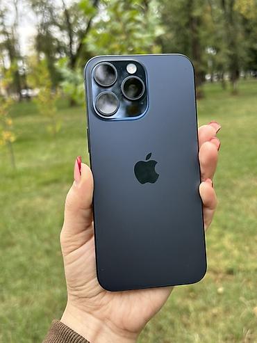 Мобильные телефоны и аксессуары: IPhone 15 Pro Max, Б/у, 512 ГБ, Blue Titanium, 81 % — 1