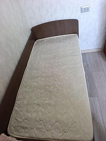 односпалка диван: Односпальная кровать, Б/у, С матрасом, длина - 160 см — 2