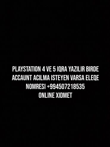 playstation 4 oyunları bakida: PS4 (Sony Playstation 4)