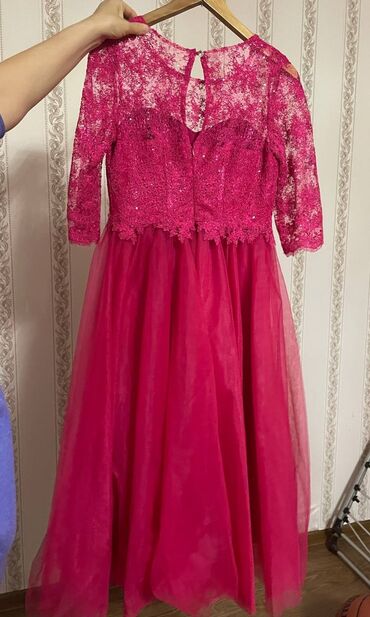 Платья: Детское платье, цвет - Розовый, Б/у