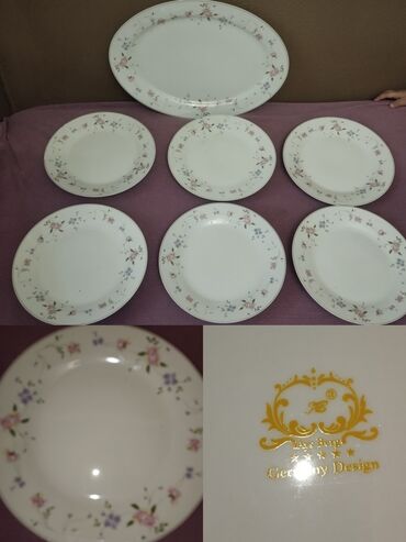 Boşqablar: Boşqablar, rəng - Ağ, Keramika, Almaniya — 4