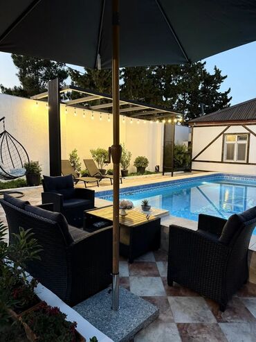 Bağ evlərinin satışı: Bakı, Zirə qəs., 250 kv. m, 7 otaqlı, Hovuzlu, Kombi, Qaz, İşıq — 3